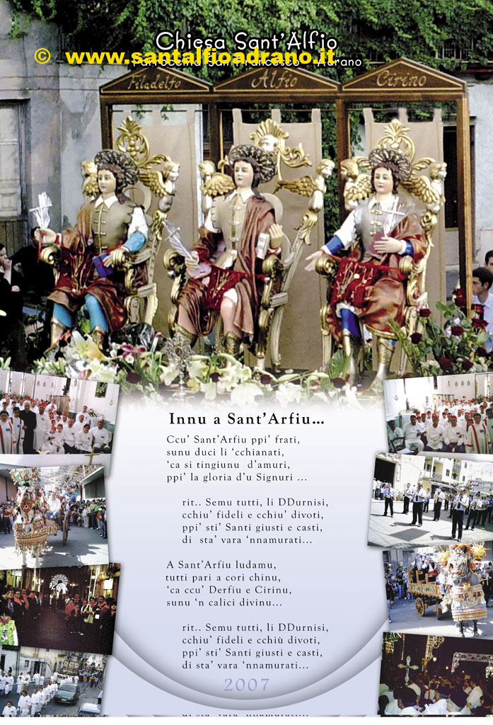 Sant'Alfio Adrano Calendario 2007